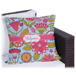 Wild Flowers Outdoor Pillow - 18" (Personalized)