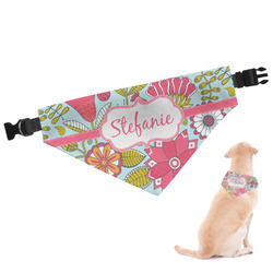 Wild Flowers Dog Bandana - Large (Personalized)