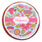 Wild Flowers Printed Icing Circle - Large - On Cookie