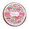 Wild Flowers Printed Icing Circle - Medium - On Cookie