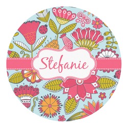 Wild Flowers Round Decal (Personalized)