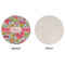 Wild Flowers Round Linen Placemats - APPROVAL (single sided)