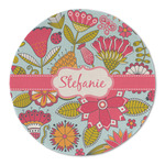 Wild Flowers Round Linen Placemat - Single Sided (Personalized)