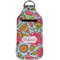 Wild Flowers Sanitizer Holder Keychain - Large (Front)