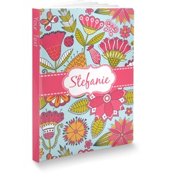 Wild Flowers Softbound Notebook - 7.25" x 10" (Personalized)