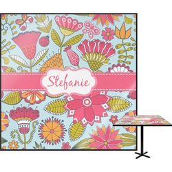 Wild Flowers Square Table Top - 24" (Personalized)