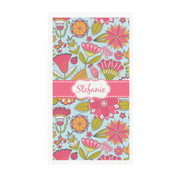 Custom Wild Flowers Guest Paper Towels - Full Color - Standard (Personalized)