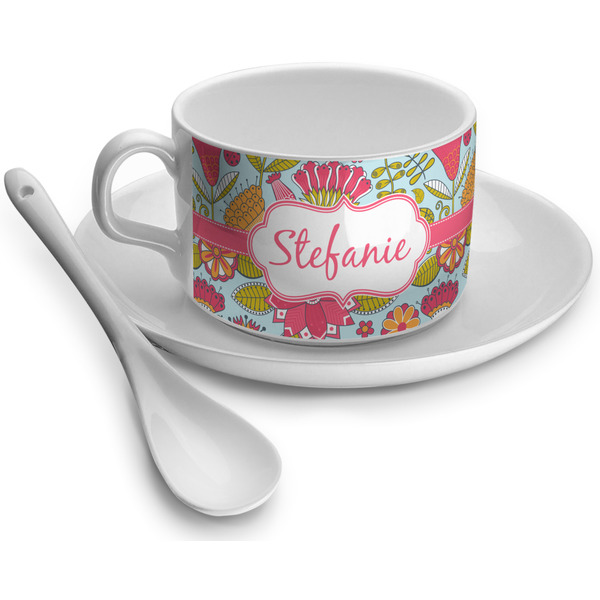 Custom Wild Flowers Tea Cup (Personalized)