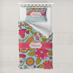 Wild Flowers Toddler Bedding w/ Name or Text