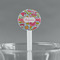 Wild Flowers White Plastic 7" Stir Stick - Round - Main