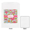 Wild Flowers White Treat Bag - Front & Back View