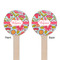 Wild Flowers Wooden 7.5" Stir Stick - Round - Double Sided - Front & Back