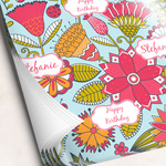 Wild Flowers Wrapping Paper Sheets (Personalized)