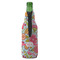 Wild Flowers Zipper Bottle Cooler - BACK (bottle)