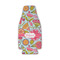 Wild Flowers Zipper Bottle Cooler - FRONT (flat)