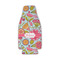 Wild Flowers Zipper Bottle Cooler - Set of 4 - FRONT