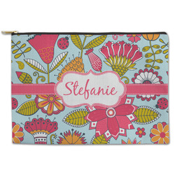 Wild Flowers Zipper Pouch (Personalized)