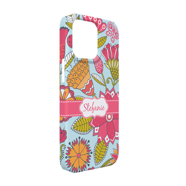 Custom Wild Flowers iPhone Case - Plastic - iPhone 13 (Personalized)