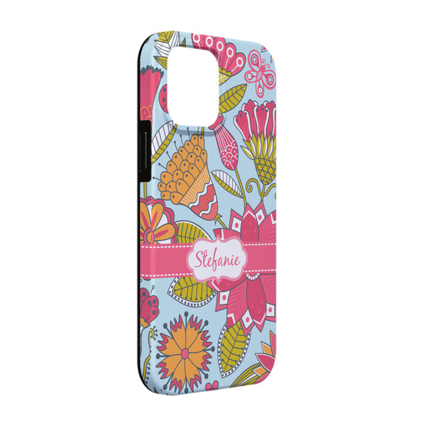 Custom Wild Flowers iPhone Case - Rubber Lined - iPhone 13 Pro (Personalized)