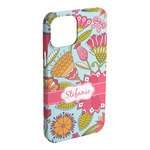 Wild Flowers iPhone Case - Plastic - iPhone 15 Pro Max (Personalized)