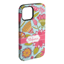 Wild Flowers iPhone Case - Rubber Lined - iPhone 15 Pro Max (Personalized)
