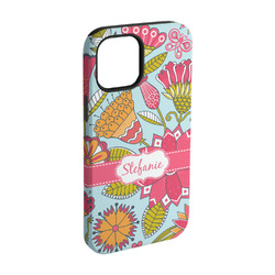 Wild Flowers iPhone Case - Rubber Lined - iPhone 15 Pro (Personalized)