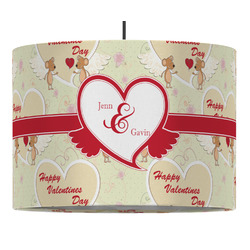 Mouse Love 16" Drum Pendant Lamp - Fabric (Personalized)