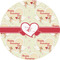 Mouse Love 3" Multipurpose Round Labels - Single Sticker