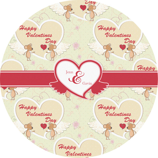 Custom Mouse Love Multipurpose Round Labels - 5" (Personalized)