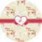 Mouse Love 5" Multipurpose Round Label - Single Sticker