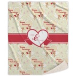 Mouse Love Sherpa Throw Blanket (Personalized)