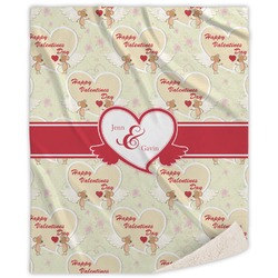 Mouse Love Sherpa Throw Blanket - 60"x80" (Personalized)