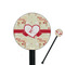 Mouse Love Black Plastic 5.5" Stir Stick - Round - Closeup