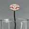 Mouse Love Black Plastic 7" Stir Stick - Oval - Main