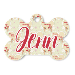 Mouse Love Bone Shaped Dog ID Tag - Large (Personalized)