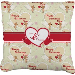 Mouse Love Faux-Linen Throw Pillow 16" (Personalized)