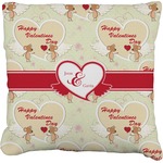 Mouse Love Faux-Linen Throw Pillow 20" (Personalized)