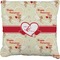 Mouse Love Burlap Pillow 22"