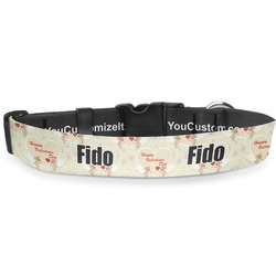 Mouse Love Deluxe Dog Collar - Large (13" to 21") (Personalized)