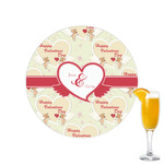 Mouse Love Printed Drink Topper - 2.15" (Personalized)