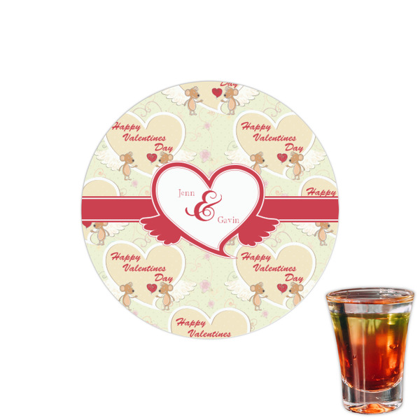 Custom Mouse Love Printed Drink Topper - 1.5" (Personalized)