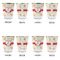 Mouse Love Glass Shot Glass - with gold rim - Set of 4 - APPROVAL