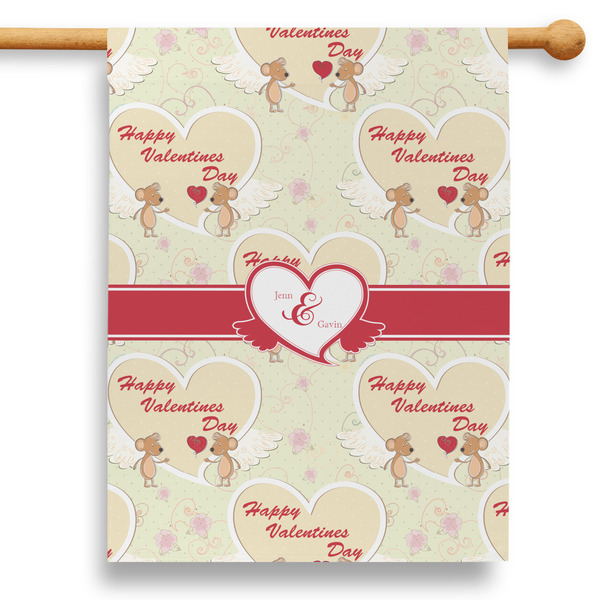 Custom Mouse Love 28" House Flag - Double Sided (Personalized)