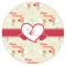 Mouse Love Icing Circle - Large - Single