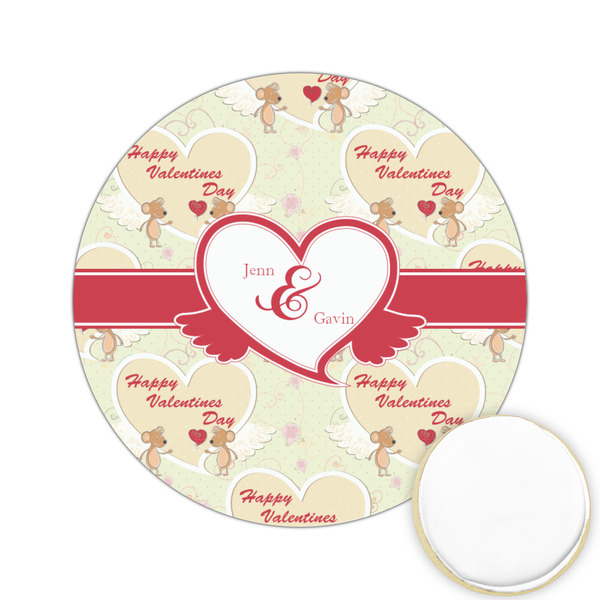 Custom Mouse Love Printed Cookie Topper - 2.15" (Personalized)