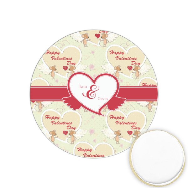 Custom Mouse Love Printed Cookie Topper - 1.25" (Personalized)