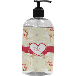Mouse Love Plastic Soap / Lotion Dispenser (16 oz - Large - Black) (Personalized)