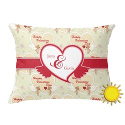 Mouse Love Outdoor Throw Pillow (Rectangular) (Personalized)