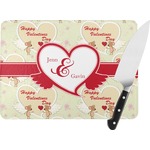 Mouse Love Rectangular Glass Cutting Board (Personalized)