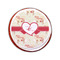 Mouse Love Printed Icing Circle - Small - On Cookie